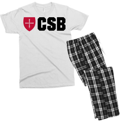 College Of Saint Benedict Bennies Men's T-shirt Pajama Set Designed By Sophiavictoria