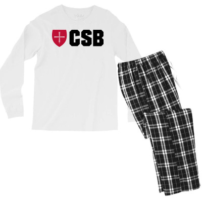 College Of Saint Benedict Bennies Men's Long Sleeve Pajama Set Designed By Sophiavictoria
