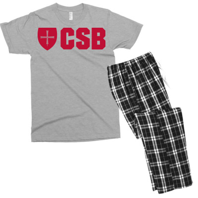 College Of Saint Benedict Men's T-shirt Pajama Set Designed By Sophiavictoria