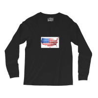 American Flag & Map Long Sleeve Shirts | Artistshot