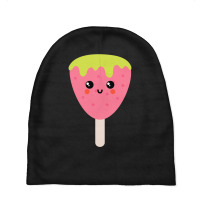 Strawberry Ice-cream Doodles Baby Beanies | Artistshot