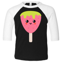 Strawberry Ice-cream Doodles Toddler 3/4 Sleeve Tee | Artistshot