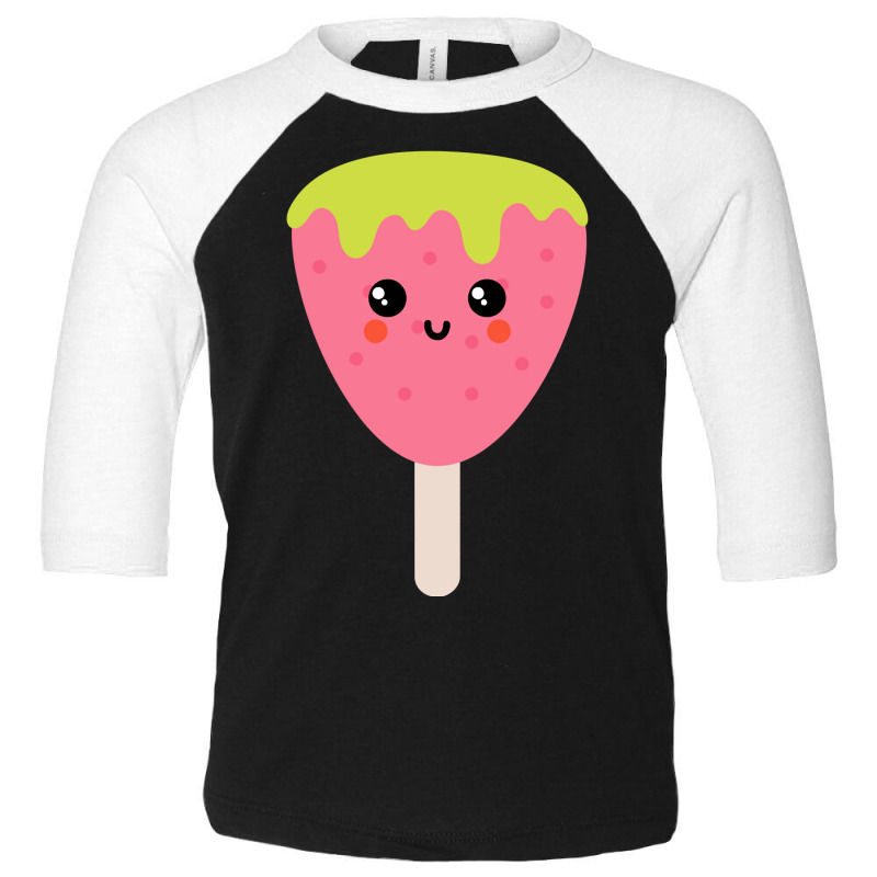 Strawberry Ice-cream Doodles Toddler 3/4 Sleeve Tee by brumfieldportillo7vlpq8 | Artistshot