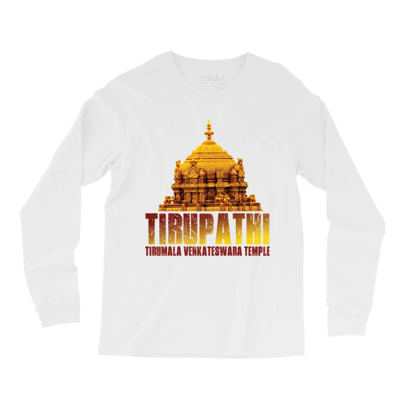 Tirupathi Tirumala Temple Long Sleeve Shirts by cm-arts | Artistshot