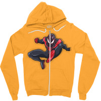 Miles Morales Zipper Hoodie | Artistshot