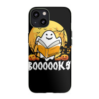 Booooks Ghost Boo Read Books Library Teacher Moon Bookworm Iphone 13 Case | Artistshot