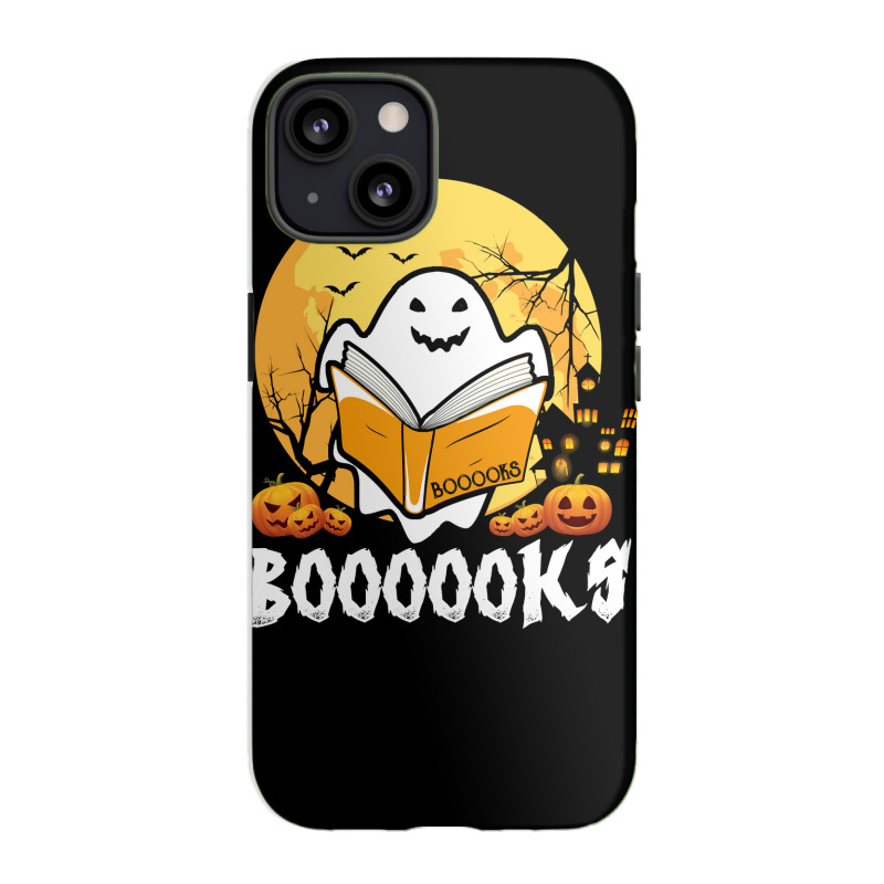 Booooks Ghost Boo Read Books Library Teacher Moon Bookworm Iphone 13 Case | Artistshot