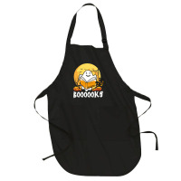 Booooks Ghost Boo Read Books Library Teacher Moon Bookworm Full-length Apron | Artistshot