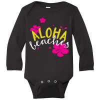 Aloha Beaches Long Sleeve Baby Bodysuit | Artistshot