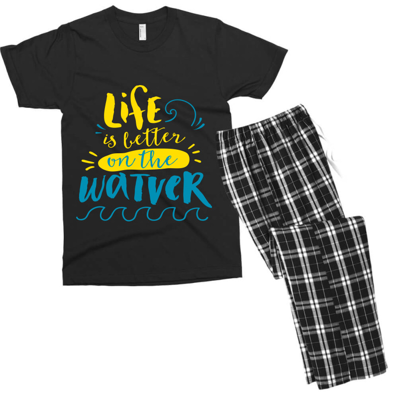 Life Is Better On The Watver Men's T-shirt Pajama Set | Artistshot