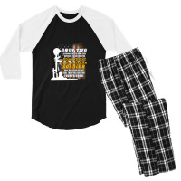 American Soldier And Jesus 1 Men's 3/4 Sleeve Pajama Set | Artistshot