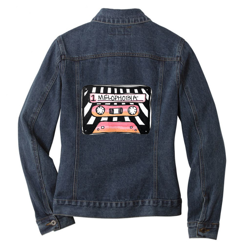 Melophobia Png Ladies Denim Jacket by cm-arts | Artistshot