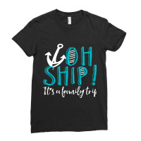 Oh Ship Anchor Ladies Fitted T-shirt | Artistshot