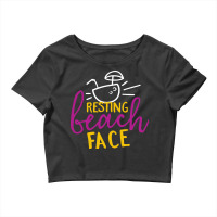 Resting Beach Face Crop Top | Artistshot