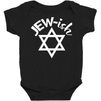 Jew Ish Funny Men Women Kids Hanukkah Jewish Holiday Long Sleeve T Shi Baby Bodysuit | Artistshot