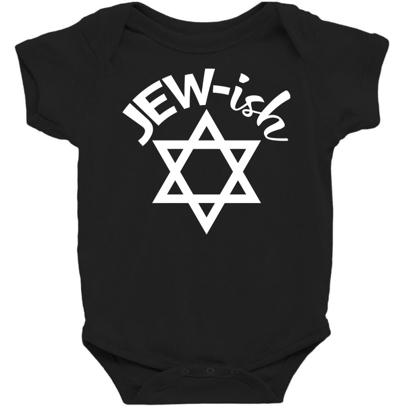 Jew Ish Funny Men Women Kids Hanukkah Jewish Holiday Long Sleeve T Shi Baby Bodysuit | Artistshot