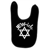 Jew Ish Funny Men Women Kids Hanukkah Jewish Holiday Long Sleeve T Shi Baby Bibs | Artistshot