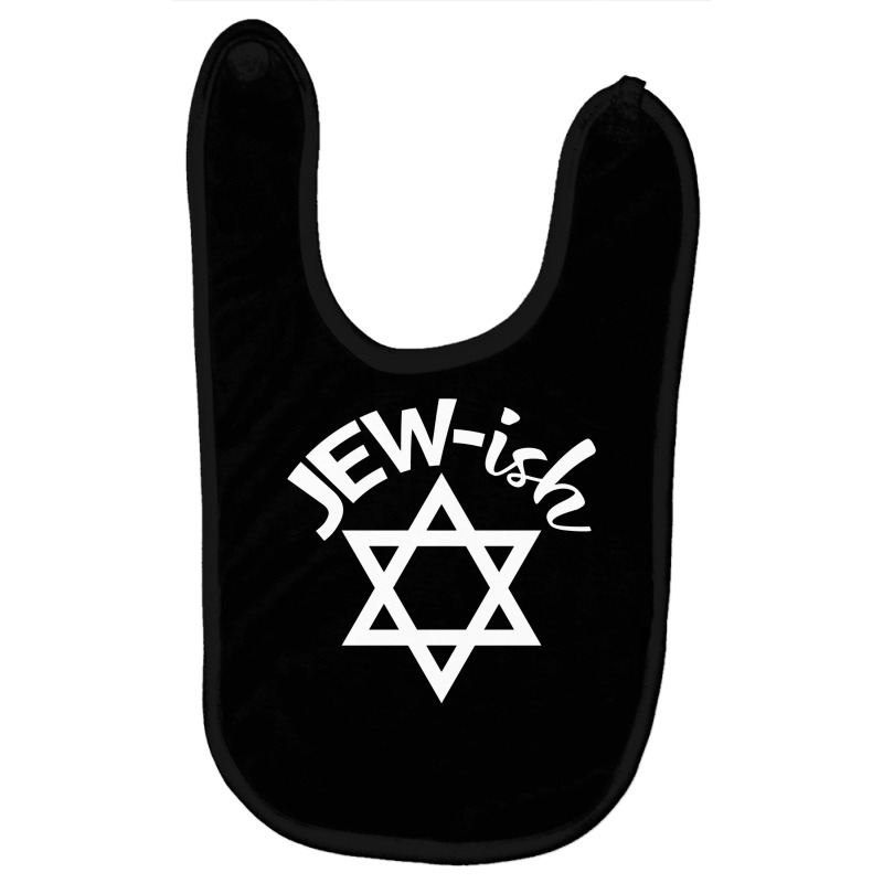 Jew Ish Funny Men Women Kids Hanukkah Jewish Holiday Long Sleeve T Shi Baby Bibs | Artistshot