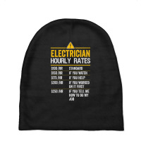 Electrician Hourly Rates Lineman For Electricians Baby Beanies | Artistshot