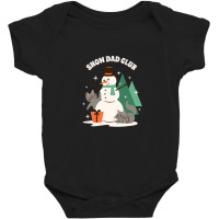 Christmas Enthusiasts Snow Daddy Club Funny Baby Bodysuit | Artistshot