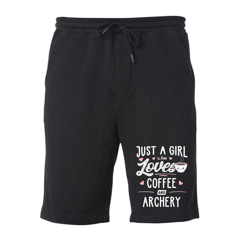 Just A Girl Who Loves Coffee And Archery Gift Women Fleece Short by thangdinhsinhelf | Artistshot