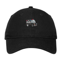 Police Mini Van Cartoon Adjustable Cap | Artistshot