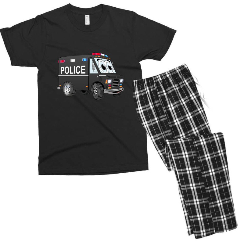 Police Mini Van Cartoon Men's T-shirt Pajama Set by cm-arts | Artistshot