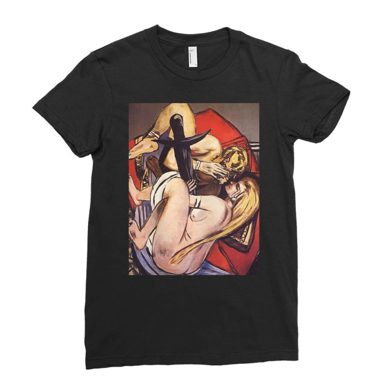 Brother And Sister, Max Beckmann Painting, The Brother And Sister, Bro Ladies Fitted T-Shirt by SHOPPHD88 | Artistshot