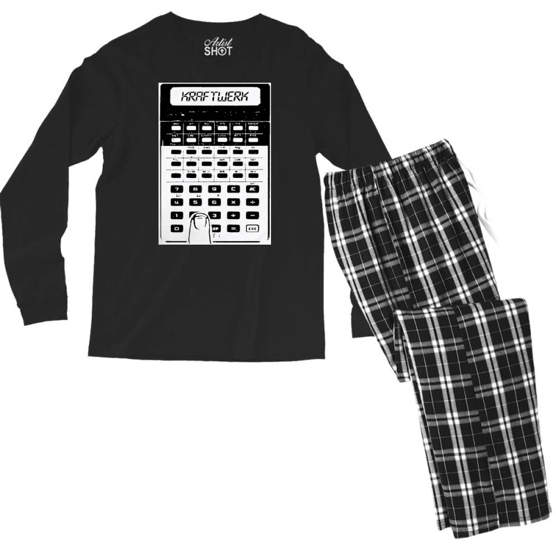 Kraftwerk Pocket Calculator, Kraftwerk, Pocket, Calculator, The Kraftw Men's Long Sleeve Pajama Set | Artistshot