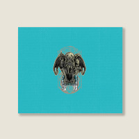 Cthulhu's Church Colored Landscape Canvas Print | Artistshot