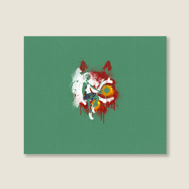 Mononoke Graffiti Landscape Canvas Print by Fearcheck | Artistshot