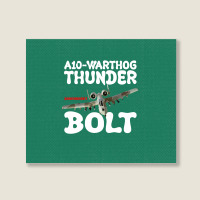 A10 Warthog Thunder Bolt For Dark Landscape Canvas Print | Artistshot