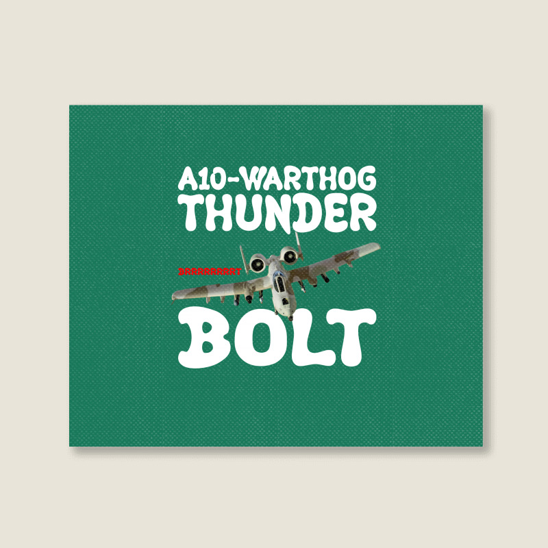 A10 Warthog Thunder Bolt For Dark Landscape Canvas Print | Artistshot