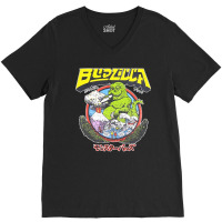 Budzilla, Budzilla Invades Hawaii, The Budzilla, Budzilla Art, Budzill V-neck Tee | Artistshot