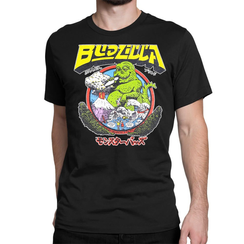 Budzilla, Budzilla Invades Hawaii, The Budzilla, Budzilla Art, Budzill Classic T-shirt | Artistshot