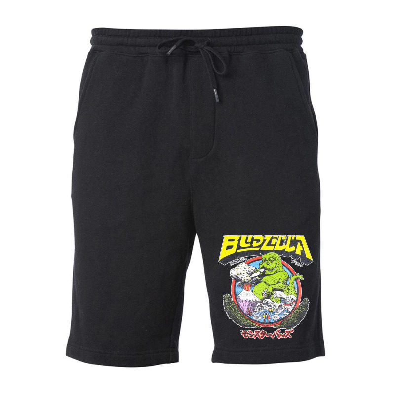 Budzilla, Budzilla Invades Hawaii, The Budzilla, Budzilla Art, Budzill Fleece Short | Artistshot