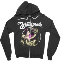 Whitesnake, Whitesnake Vinatge, Whitesnake Art, Whitesnake Painting, T Zipper Hoodie | Artistshot