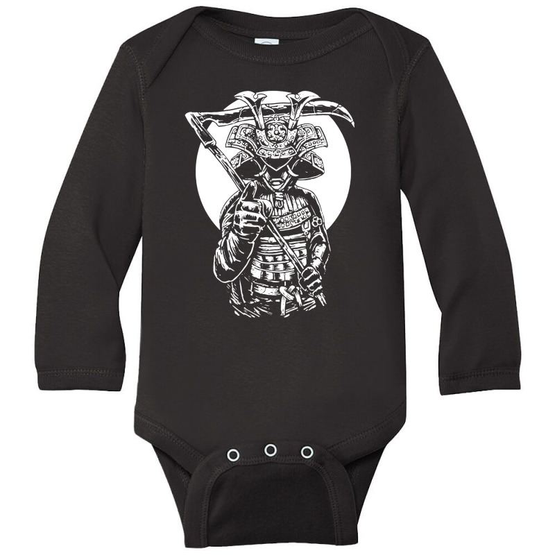 Samurai Warrior, Samurai, Warrior, The Samurai Warrior, Samurai Warrio Long Sleeve Baby Bodysuit by SHOPPHD88 | Artistshot