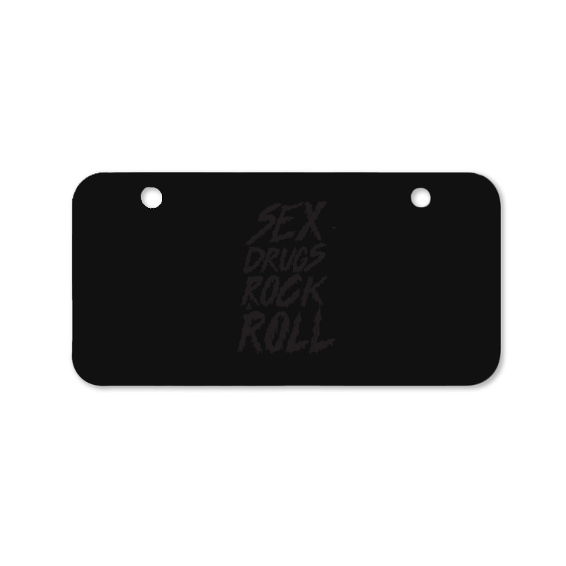 Sex Drugs Rock And Roll Bicycle License Plate by cm-arts | Artistshot