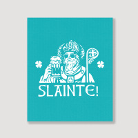 Slainte St Patricks Day Portrait Canvas Print | Artistshot