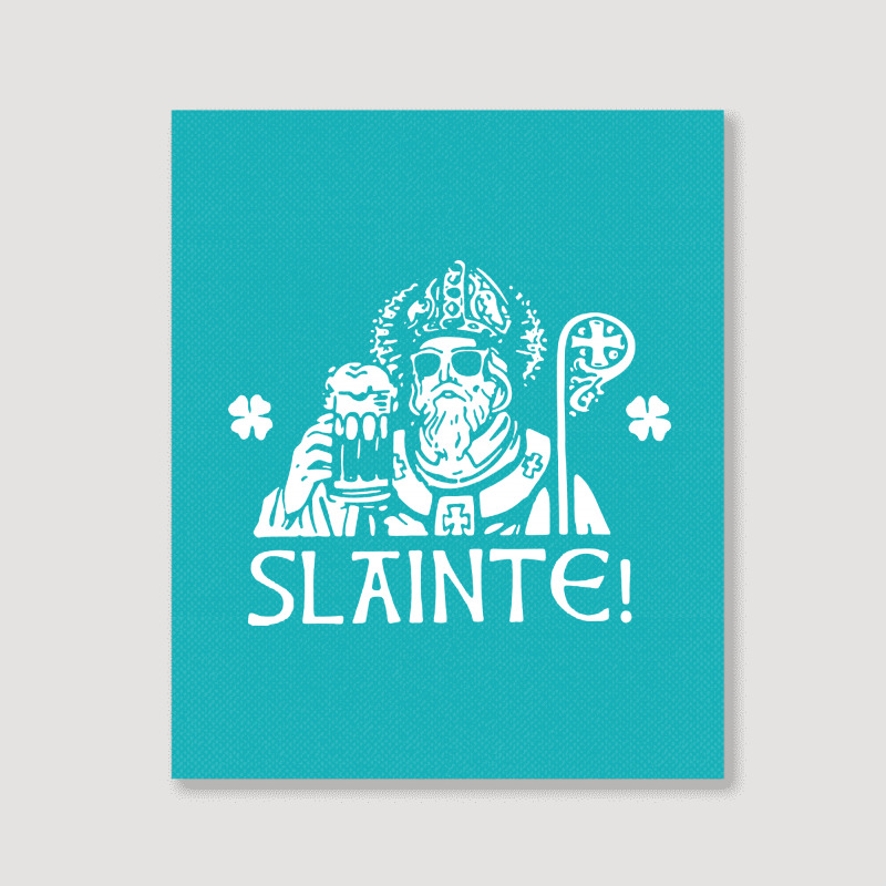 Slainte St Patricks Day Portrait Canvas Print | Artistshot