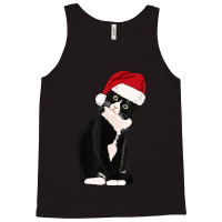 Tuxedo Cat Meow Christmas Cat Catmas Cute Tuxie Lover Tank Top | Artistshot