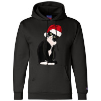 Tuxedo Cat Meow Christmas Cat Catmas Cute Tuxie Lover Champion Hoodie | Artistshot