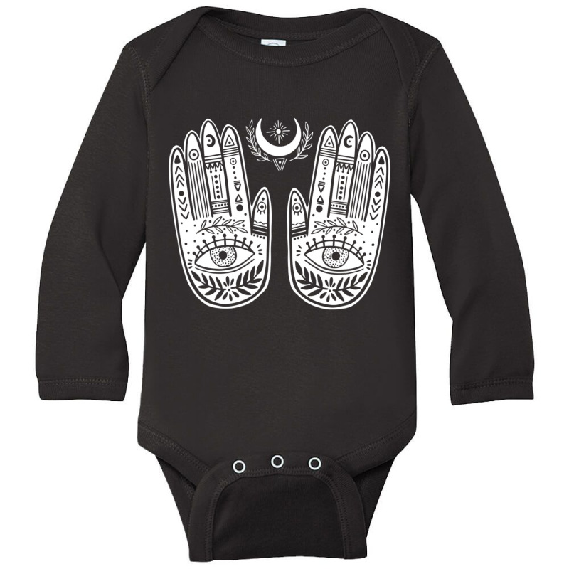 Fortune Telling Teller Foretelling Chiromancy Palmistry Long Sleeve Baby Bodysuit | Artistshot