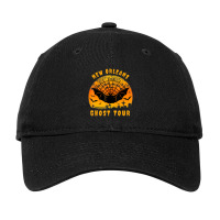 Spooky Ghost Tour New Orleans Halloween Haunted Adjustable Cap | Artistshot