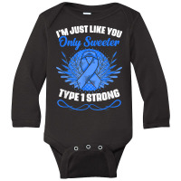 Type 1 Diabetes Warrior Diabetic Diabetes Awareness T Shirt Long Sleeve Baby Bodysuit | Artistshot