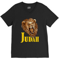 Roar Lion Tribe Judah Symbol Torah Hebrew Israelite V-neck Tee | Artistshot