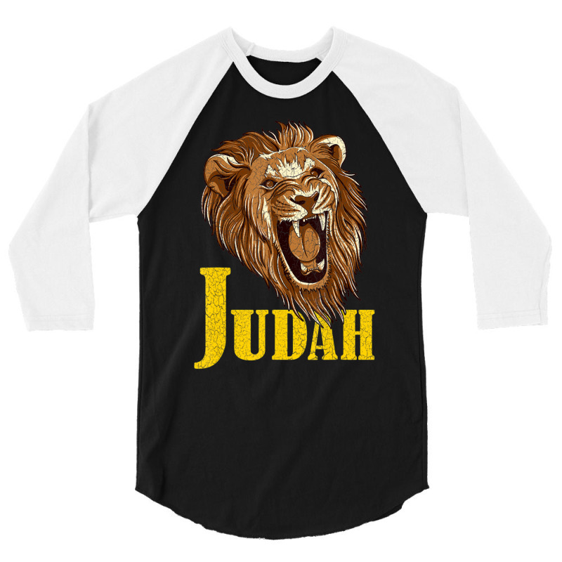 Roar Lion Tribe Judah Symbol Torah Hebrew Israelite 3/4 Sleeve Shirt by cm-arts | Artistshot