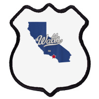 Watts California Los Angeles Ca Map T Shirt Shield Patch | Artistshot