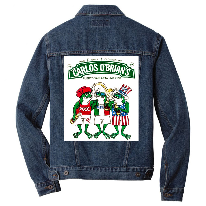 Carlos Obrians, Puerto Vallarta Mexico, The Carlos Obrians, Carlos Obr Men Denim Jacket | Artistshot